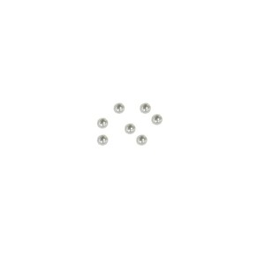 Cuentas de perlas de imitación de color rojo brillante, cuentas dispersas de resina plástica con orificio recto, color blanco roto, para joyería y accesorios de ropa - Product Image 5