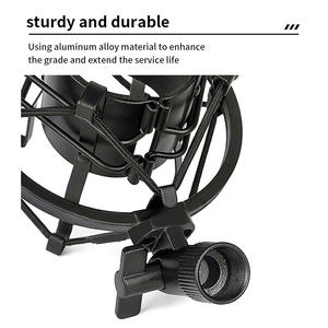 CINE 고품질 견고한 금속 마이크 쇼크 마운트 4.2-4.7CM 구경 녹음 및 방송용 방진 장치 - Product Image 3