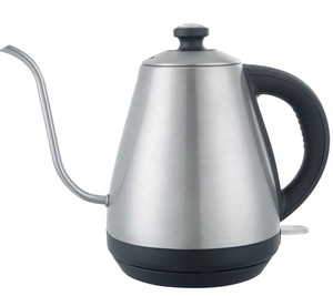 Nhà Thiết Bị <span class=keywords><strong>1.2L</strong></span> Nước Nồi Cà Phê Nồi Hơi Bạc Bằng Thép Không Gỉ Cổ Ngỗng Ấm Đun Nước Điện - Product Image 1