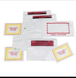 Etiqueta de lista de envío autoadhesiva de plástico transparente JLL, bolsa de sobre de lista de embalaje de mensajería de papel Kraft con bolsillo para uso de velas - Product Image 2