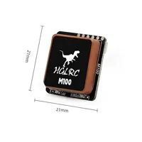 Module GPS HGLRC M100-5883 M10 avec boussole, antenne en céramique, indicateurs LED intégrés, 21x21mm, pour avion RC FPV longue portée, en métal