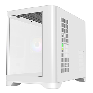 Gebogenes Glas M-ATX Gaming-PC-Gehäuse RGB-<span class=keywords><strong>Computer</strong></span>-Desktop-Schrank <span class=keywords><strong>3D</strong></span> gebogenes gehärtetes Glas Mid Tower Micro ATX-Gaming-<span class=keywords><strong>Computer</strong></span> gehäuse - Product Image 6
