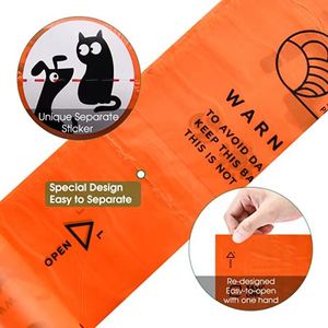 Sacs à déjections canines 100 % étanches de haute qualité avec poignée facile à nouer personnalisée pour chats et chiens, ainsi que des sacs à os et à déjections pour animaux. - Product Image 4