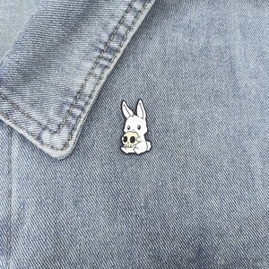 Broche de Aleación Plateada con Diseño de Conejito de Pascua de Dibujos Animados, Lindo y Versátil para Estudiantes, Superventas Transfronterizo <span class=keywords><strong>YINI</strong></span> - Product Image 4