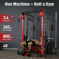Zoshine Machine Smith multifonctionnelle pour usage domestique et commercial, équipement de musculation, banc de musculation, appareil d'entraînement aux squats