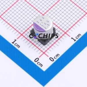 2R5SVPT560M ตัวเก็บประจุแบบแข็ง SMD, D6.3xL6.5 มม. ( ความจุ: 560uF ) ( ความแม่นยำ: 20% แรงดันไฟฟ้าที่กำหนด: 2.5V ) - Product Image 1