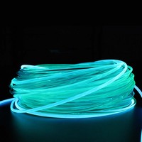 Bande de guidage lumineux transparente de 6,0 mm, fibre optique en plastique à émission latérale, fibre optique à changement de couleur arc-en-ciel