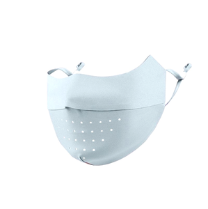 नए प्रकार की ग्रीष्मकालीन बर्फ रेशम चेहरा मास्क Uv सूर्य संरक्षण श्वसन महिला बाहरी चलने वाली साइकिल के लिए सांस लेने योग्य मास्क - Product Image 5