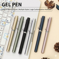 Pulpen Gel 0.5mm Plastik Kantor Tinta Halus Menulis Catatan Siswa Hemat Biaya