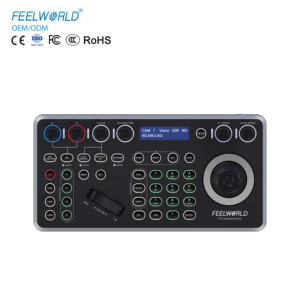 คอนโทรลเลอร์กล้อง FEELWORLD KBC20N PTZ จอยสติ๊กควบคุมแบบหลายโ<span class=keywords><strong>ป</strong></span>รโตคอล คีย์บอร์ดควบคุม รองรับ PoE ตัวควบคุมทำจากโลหะ ทนทาน เหมาะสำหรับการถ่ายทอดสด - Product Image 1