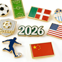 Broche personnalisée en émail dur ou souple, broche en métal, souvenir de football, anime, épingles de chapeau personnalisées