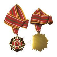 Médaille personnalisée en alliage d'or, d'argent, de bronze et de zinc, portable, commémorative, avec ruban, paillettes, moulage 3D, gravée, vierge, personnalisable