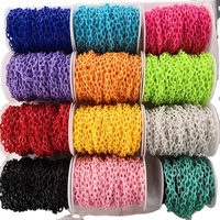Multi Color Acryl Plastic Link Chain Rij Keten Accessoire Glazen Ketting