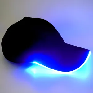 new arrival high quality el sound activated led light baseball cap led lighting party cap