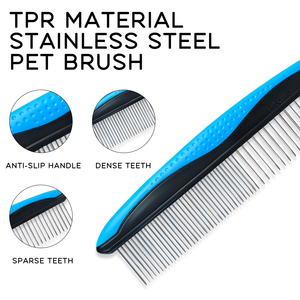Haute Qualité Fantaisie <span class=keywords><strong>Chien</strong></span> Peigne Long Épais Cheveux Fourrure Enlèvement Brosse Pet Coloré Lumière <span class=keywords><strong>Tondeuse</strong></span> <span class=keywords><strong>Chien</strong></span> Toilettage Peigne - Product Image 3