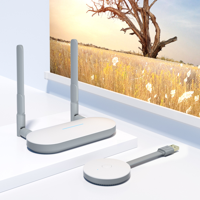 Q22+R37 Usb Wireless Transmitter 4K 1080P 50M Tx Rx Audio Video Wireless Hd Transmitter and Receiver for Tv Monitor Projector