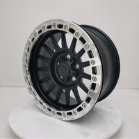Ruedas Geruida S3-00019 18-24 para Jeep Wrangler, Personalizadas en Negro Mate con Borde Mecanizado, Diseño Multirradio Profundo, Estándar DOT, Garantía de 6 Años