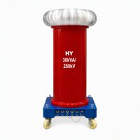 Sistema de Prueba de Tensión Dieléctrica de CA de 30kVA 250kV, Transformador de Prueba Tipo Aceite con Consola de Control para Pruebas de Alto Voltaje