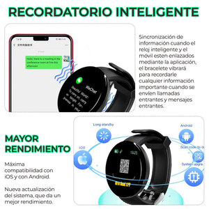 Reloj Inteligente ELE-GATE con Pantalla Redonda, Monitor de Actividad Física, Contador de Pasos, Calorías, GPS, Reloj Deportivo - Product Image 3