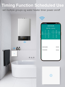 <span class=keywords><strong>Calentador</strong></span> eléctrico de agua caliente instantáneo sin tanque 15A doble Polo/doble tiro táctil Tuya WiFi termostato de interruptor de caldera inteligente - Product Image 6