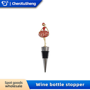Christmas Wine Stopper Metal Decorative Bottle Stopper With Santa Snowman Design For Holiday Gift - Product Image 4