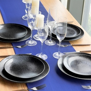 Royal Blue 28*118 pulgadas estilo de impresión rústica tejido gasa camino de mesa manteles transparentes para decoración del hogar Hotel <span class=keywords><strong>Navidad</strong></span> - Product Image 6