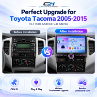 Système de navigation stéréo pour voiture compatible avec Tacoma 2005-2015, écran tactile Android 15 IPS, CarPlay sans fil, GPS, WiFi, USB, multimédia