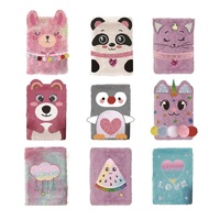Carnet de notes kawaii pour fille, mignon, animal en peluche, journal rose personnalisable, papeterie, cadeau promotionnel