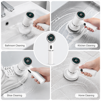 Brosse de nettoyage électrique sans fil rechargeable USB Type-C pour salle de bain, cuisine, nettoyage des chaussures