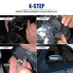 Lot de 2 clignotants séquentiels LED ambre pour rétroviseurs VW GOL G6/G7/G8 <span class=keywords><strong>FOX</strong></span> 2012-2020 - Product Image 5