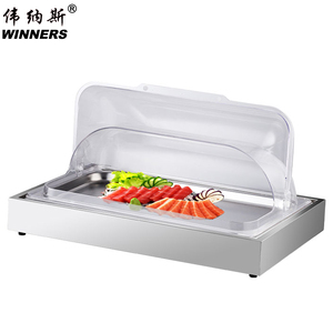 WINNERS Display Tray for <strong>Food</strong> Sea <strong>Food</strong> <strong>Server</strong> for Buffet Hotel Stainless Steel Tray with Cover - Product Image 1