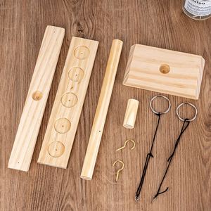 Jeu de lancer d'anneaux en bois pour adultes, pour bar, maison et soirées, avec jeu de boisson à table - Product Image 5