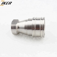 Raccord rapide hydraulique en acier inoxydable 304 KZF, connecteur ISO7241-B pour outils de plomberie