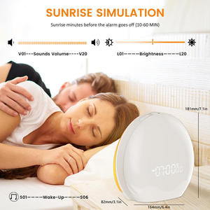 Schlafgeräuschmaschine mit Sonnenaufgangswecker, Aufwachlicht, Smart-App-Einstellungsfunktion, Weißes-Rauschen-Gerät mit Nachtlicht - Product Image 6