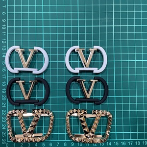 Новый дизайн обуви талисманы Стразы обувь Пряжка металлические аксессуары для женщин свадебный каблук Кристалл талисманы украшения Аксессуары - Product Image 3