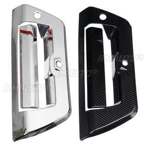 2 Cubiertas Decorativas para Manijas de Puerta Trasera con Acabado en Fibra de Carbono Cromada para Ford F150 2015 2016 2017 2018 2019, Accesorios para Auto - Product Image 5