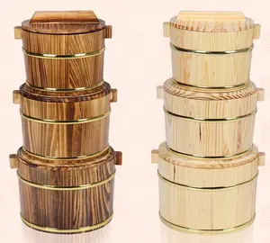 New Arrivals Wooden Small Food Bucket For Restaurant