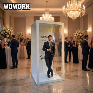 WOWORK Cadre photo en métal LED néon RVB, support <span class=keywords><strong>de</strong></span> fond lumineux <span class=keywords><strong>pour</strong></span> décoration <span class=keywords><strong>de</strong></span> fête d'anniversaire, <span class=keywords><strong>de</strong></span> <span class=keywords><strong>mariage</strong></span> ou d'événement - Product Image 5