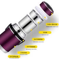 Fiambrera portátil de viaje de acero inoxidable 304, termo, taza de sopa de 8L, revestimiento interior de plástico, contenedor de comida para niños, logotipo para niños