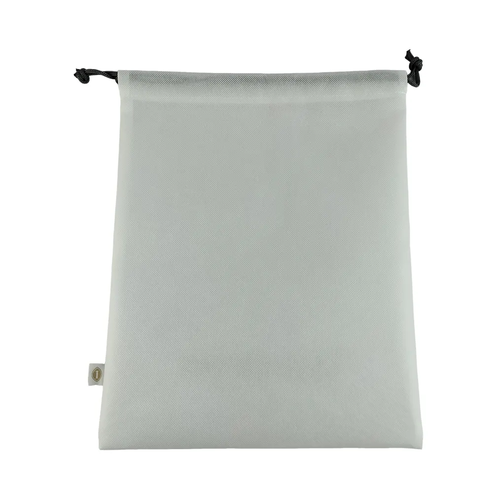 Custom Logo stampato non tessuto in morbido cotone spazzolato sguattera regalo con coulisse borsa per scarpe di lusso in cotone borsa per la polvere