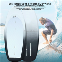Planche de surf d'aile d'hydroptère de fibre de carbone de couleur dégradée