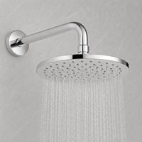 Douche de plafond professionnelle chromée avec support à dégagement rapide sans outil pour la rénovation de salles de bain modernes et la distribution aux revendeurs