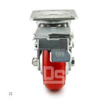 Dashi Huihao Caster Vente d'usine Roue industrielle en polyuréthane de couleur rouge 6 "150mm Roue en fer