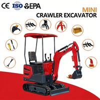 Mini-excavatrice SDLOT 1 tonne, 2 tonnes, 3 tonnes, moteur Yanmar, CE EURO5 EPA, livraison gratuite pour les projets d'aménagement paysager