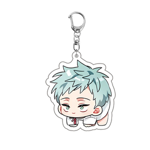 6 Desgs Anime Game Alien Dance Sua Mizi Till Porte-clés pendentif double face en acrylique pour décoration de sac à dos - Product Image 4