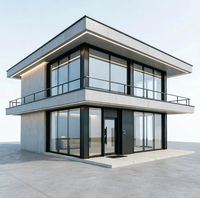 Villa préfabriquée de luxe de 200 mètres carrés sur deux étages, 4-5 chambres, design moderne, villa de villégiature