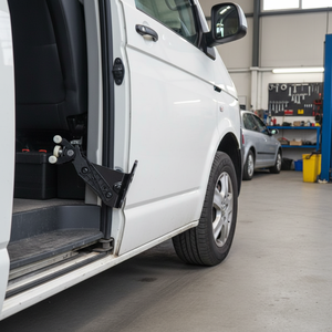 New Valea VW Transporter T5 2003-2015 Sliding Door Lower Bottom Hinge and <b>Roller</b> Guide Nearside (Left) - Product Image 3