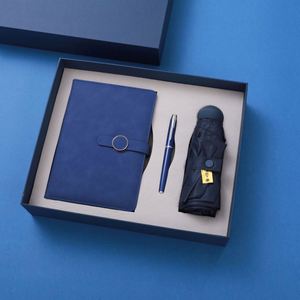 Custom Diary PU Leather Notebook Journal for Gift Promotional Business Corporate <b>Note</b> <b>Book</b> with Pen Automatic Umbrella Gift Sets - Product Image 3