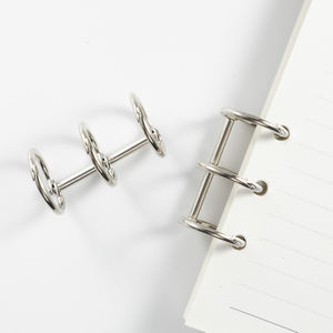Offre Spéciale métal bureau d'affaires Clip livre cerceau <span class=keywords><strong>reliure</strong></span> anneaux papeterie utiliser Scrapbook anneaux - Product Image 1