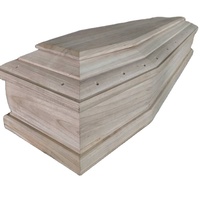 Ataúdes de Madera para Adultos con Diseño de Cruz Europea, Biodegradables y Ecológicos, Color Personalizado para Entierro